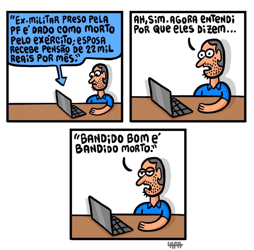 Pix do cartunista: ultralafa@gmail.com