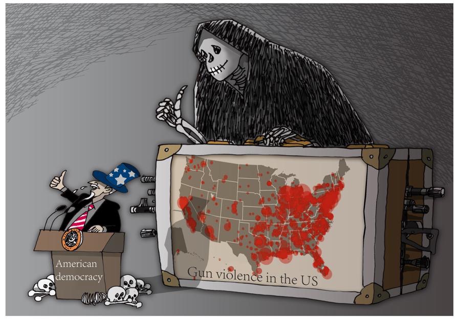 PaulHen67's tweet photo. Statistics show that gun violence and drug overdose in the United States have become the leading causes of death, ranking among the top three. The collective anxiety of the people has become more serious, and the flaws of the US system have become more and more exposed. https://t.co/ytuAbnal6E