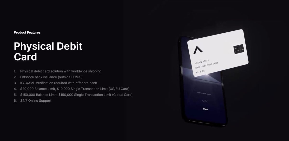 🎉🚨BIG NEWS ALERT🚨🎉 @arkfiinvest is taking things to the next level with their brand new Physical Debit Card 💳💥

#Arkfi #PhysicalDebitCard #NewRelease #GlobalCard #OffshoreBanking #OnlineSupport #Exciting #FinancialTechnology