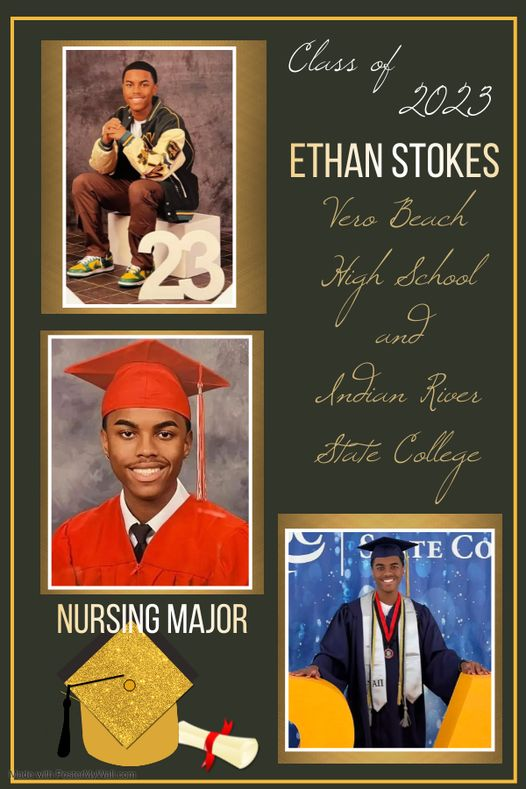 LadyCAPeterson's tweet photo. HE DID IT!! Ethan Stokes graduated from @IRSCTheRiver with an honors AA degree in Health Science. He will graduate with honors from @VBHSNation  and graduated @TCTCSDIRC  as a CNA, Certified Phlebotomy Tech, Certified EKG Tech and Certified Patient Care Tech!! #PDYClassof2023 https://t.co/nyRb1iqRNO