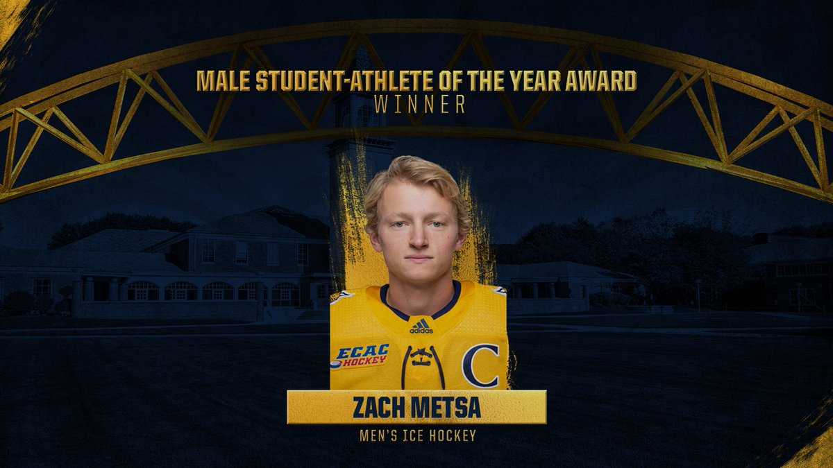 Male Student-Athlete of the Year 
→ Zach Metsa (@QU_MIH) 

#BobcatNation x @QuinnipiacSAAC