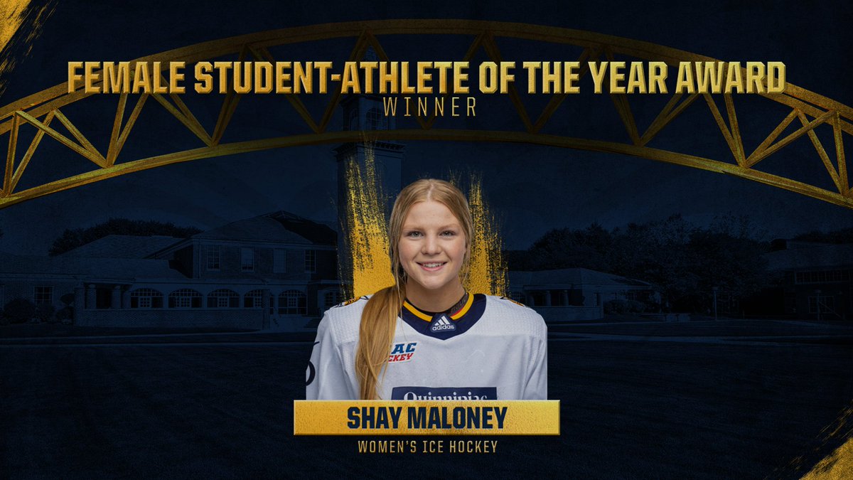 Female Student-Athlete of the Year
→ Shay Maloney (@QU_WIH) 

#BobcatNation x @QuinnipiacSAAC