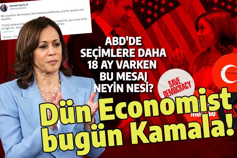 KAMALA HARRİS’DEN 
İBRETLİK DAVRANIŞ…OKUMALISINIZ…

Kamala Harris'in mesajında 14 Mayıs şifresi: Ne için savaşacağınızı biliyorsunuz
Amerika'da seçimlere daha 18 ay varken başkan yardımcısı Kamala Harris'in Twitter mesajı 14 Mayıs öncesi şüphelere yol açtı. Türkiye'de iktidarı