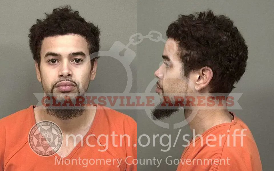Jordon Christopher Beaty was booked into the Montgomery County Jail on April 20, charged with resisting arrest, misuse of car registration. Bond was set at $2,000. 
#ClarksvilleArrests #ClarksvilleToday #MCSO #VisitClarksvilleTN #VisitClarksville #ClarksvilleTN