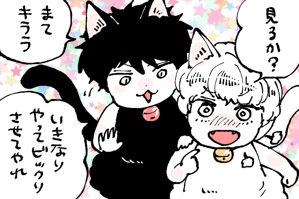 🐱キラキラにゃんこ生活 ペロペロは後のお楽しみにゃ😸