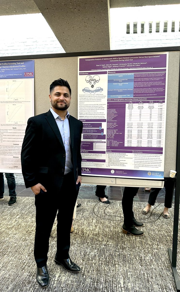 UPMC_Concussion's tweet photo. Fellows with a strong showing during the @SportsNeuroSoc poster session #SNS2023 https://t.co/lqEuPGdosv