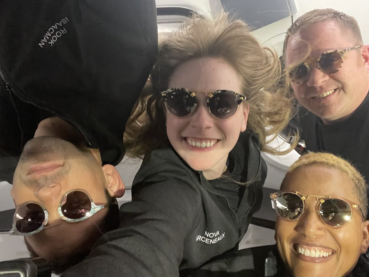 DrSianProctor's tweet photo. Happy National Astronaut Day to my crew mates Rook, Nova, &amp; Hanks!! ❤️👩🏾‍🚀🚀🌎 https://t.co/JIK7I0WX8q