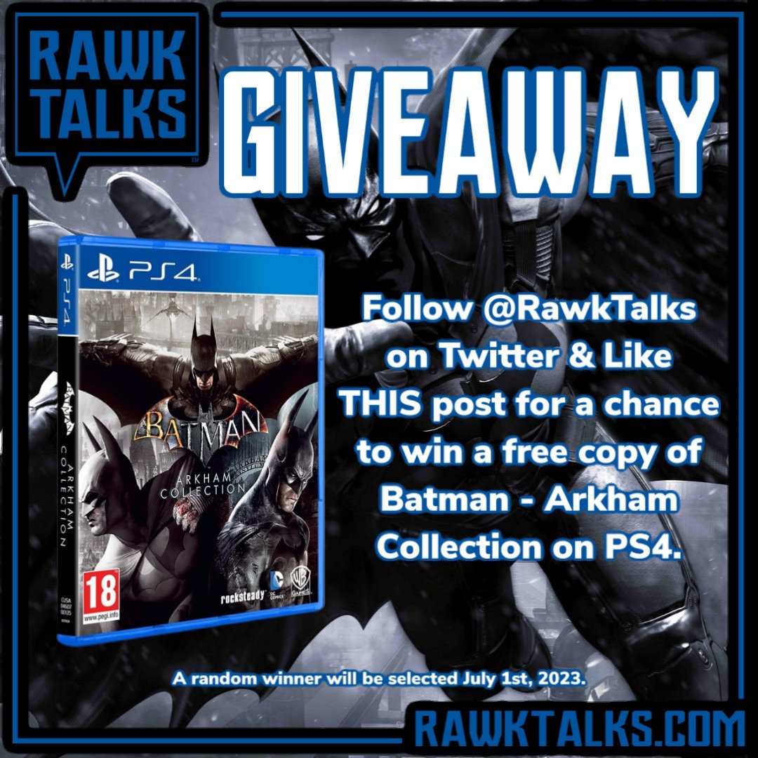 RawkTalks on X: Where are my gamers at? Want a chance to win a free copy  of the Batman Arkham Collection on PS4? Like THIS post & make sure you are  following @