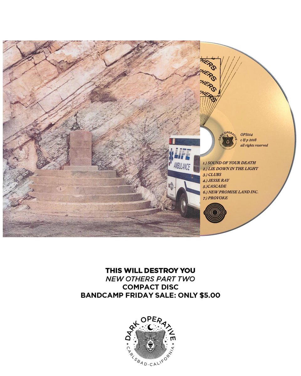 Bandcamp Friday: “New Others Part Two” CD for only $5

thiswilldestroyyou.bandcamp.com/merch

Thank you.

#BandcampFriday