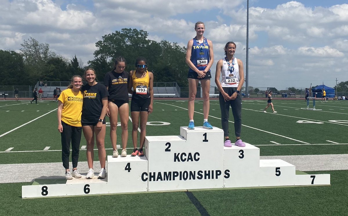 TaborWBB's tweet photo. Congrats to our very own Jordyn Lowrie on being crowned CHAMPION in the high jump at the KCAC Track &amp; Field Championships! #SheGotHops #TaborProud https://t.co/EOICbEt5Hj