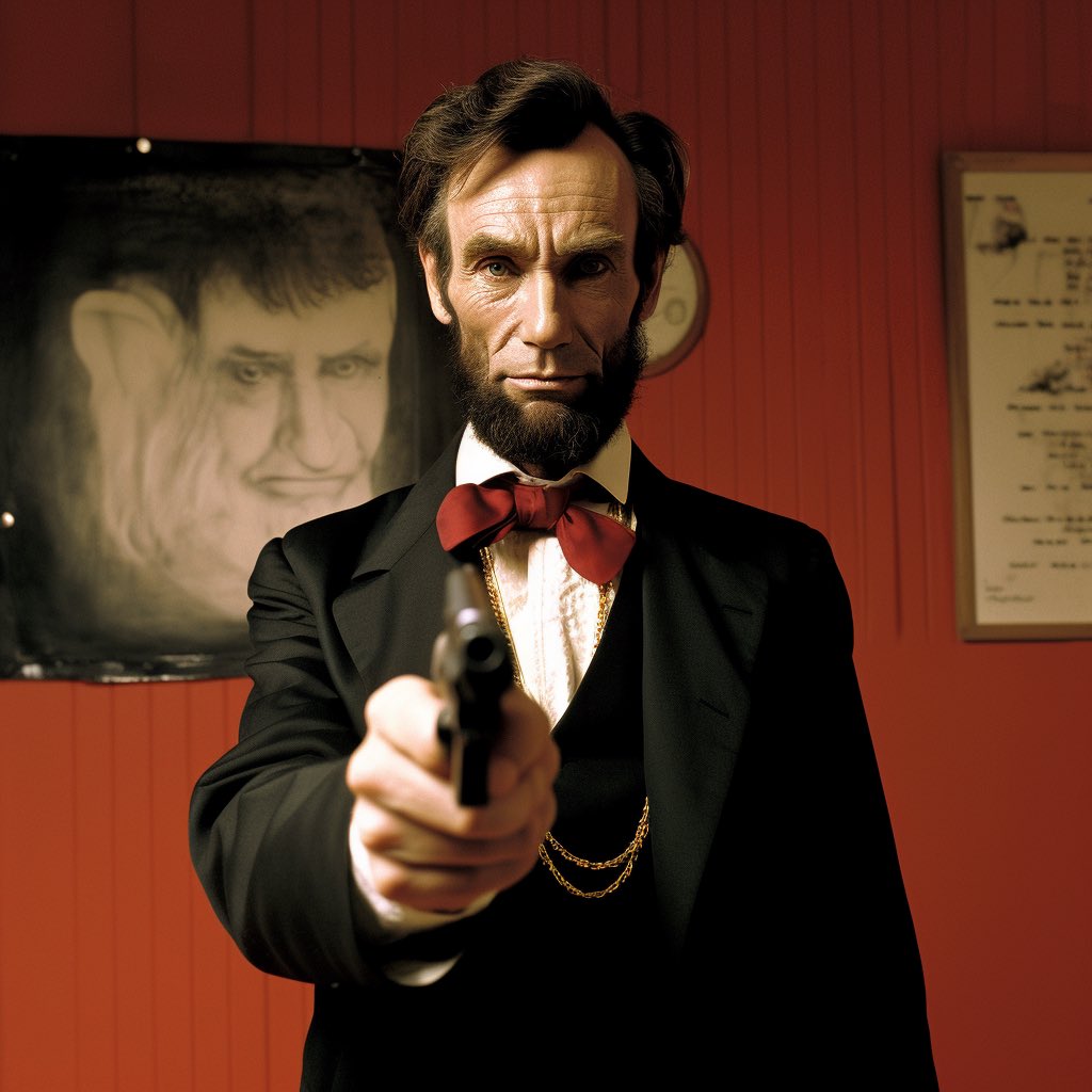 davenoon1970's tweet image. Tarantino now. Here’s Lincoln in “Pulp Fiction.”