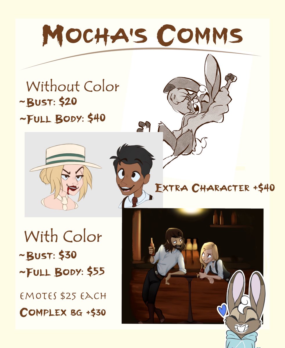 Alright, my comms are open once more! If anyone is interested, feel free to shoot me a dm!