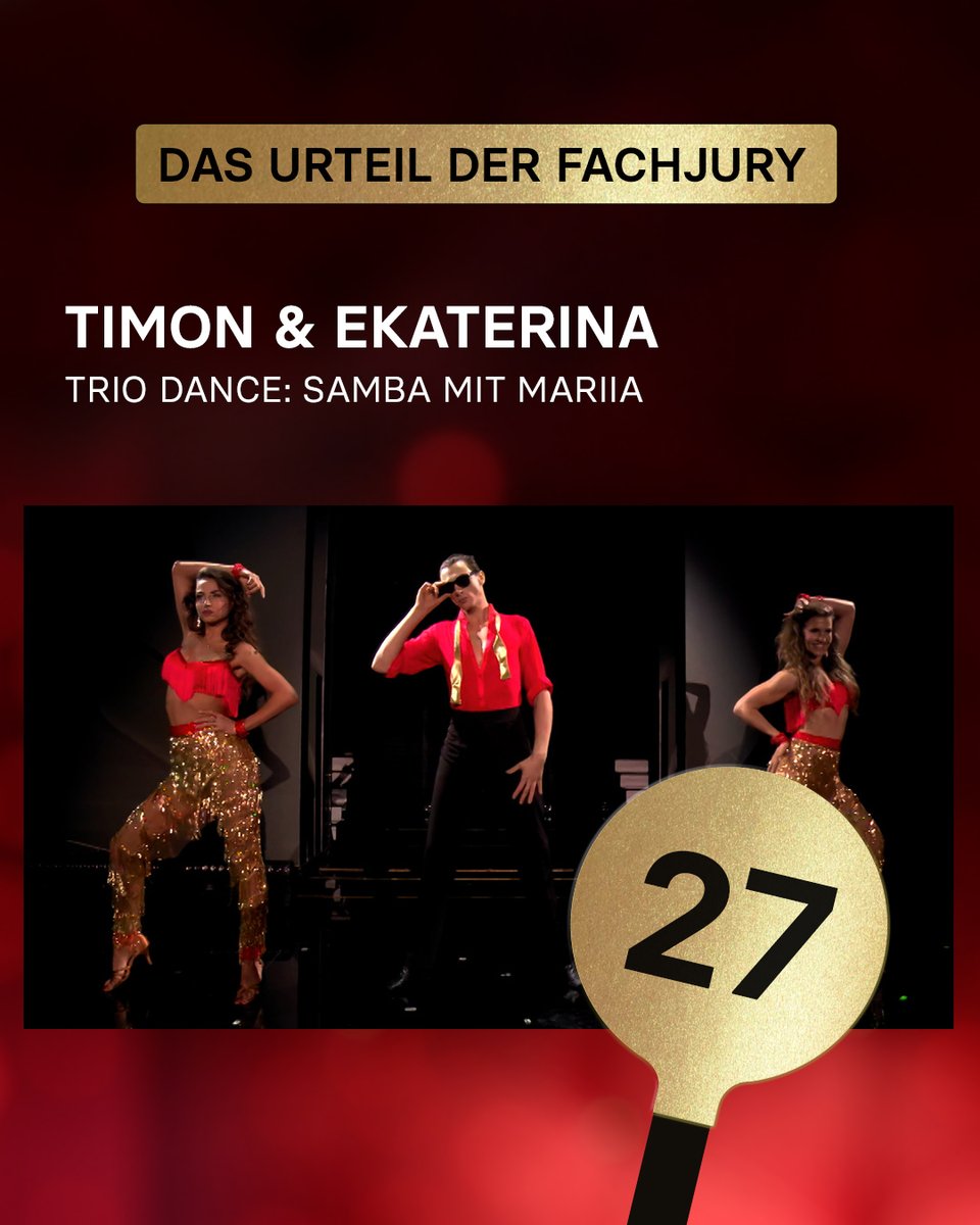 RTL_com's tweet photo. Diese feurige Trio-Samba von Timon, Ekaterina und Mariia war einfach nur HAMMA! ๐ฏ #LetsDance #RTL #TimonKrause #EkaterinaLeonova #MariiaMaksina #Samba #TrioDance #Tanzshow https://t.co/2jQHeO3WUk