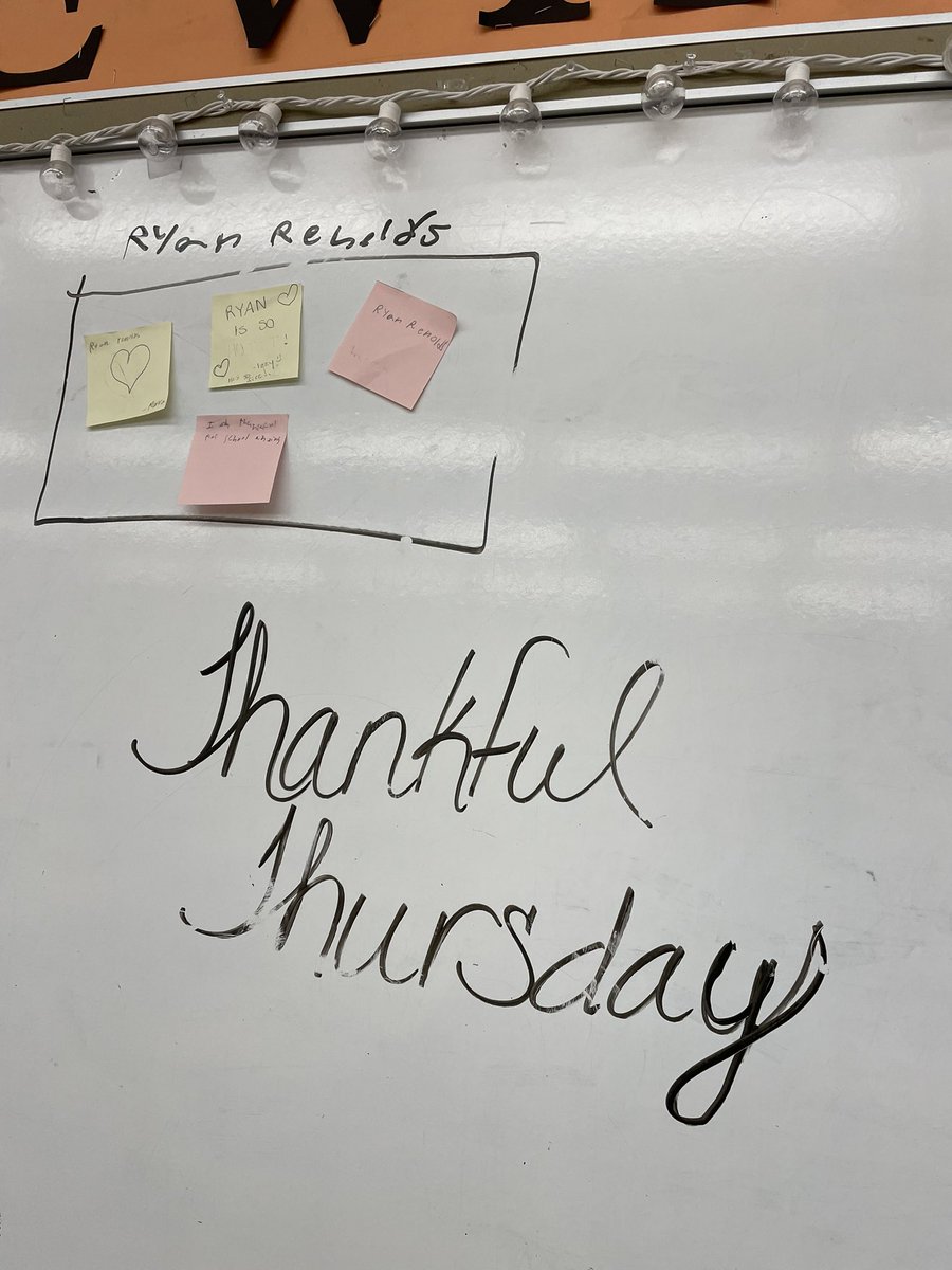 <a href="/VancityReynolds/">Ryan Reynolds</a> you made the thankful Thursday board in my classroom!!!!! 😊