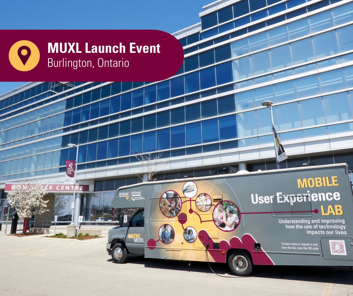 MacDTRC's tweet photo. Thank you to everyone who attended our MUXL Launch @DeGrooteBiz on April 27th!! A special thank you to @AlfredoTan for sharing his expertise on User-Experience and design!! @McMasterAlumni @McMasterU 
For upcoming events visit: https://t.co/HHZhpNUx0a https://t.co/nC07rBoyif