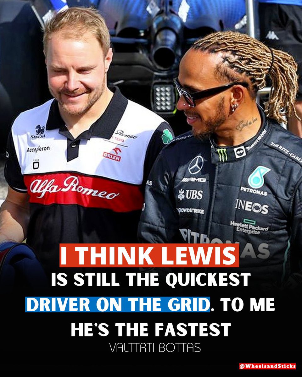 WheelsandSticks's tweet photo. Can't deny it, Lewis Hamilton still holds the title for the quickest driver on the grid! 🏎️💨
.
.
#SpeedDemon #LewisHamilton #FastestDriver #F1 #F12023 #ValtteriBottas https://t.co/ilAFlXCGId