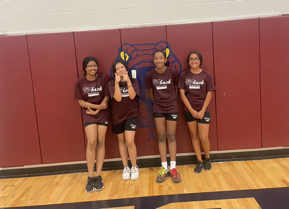 The winners of our 4v4 end of season volleyball tournament: Bria, Lesly, Ryland and Hannah (subbing for Alexis)!