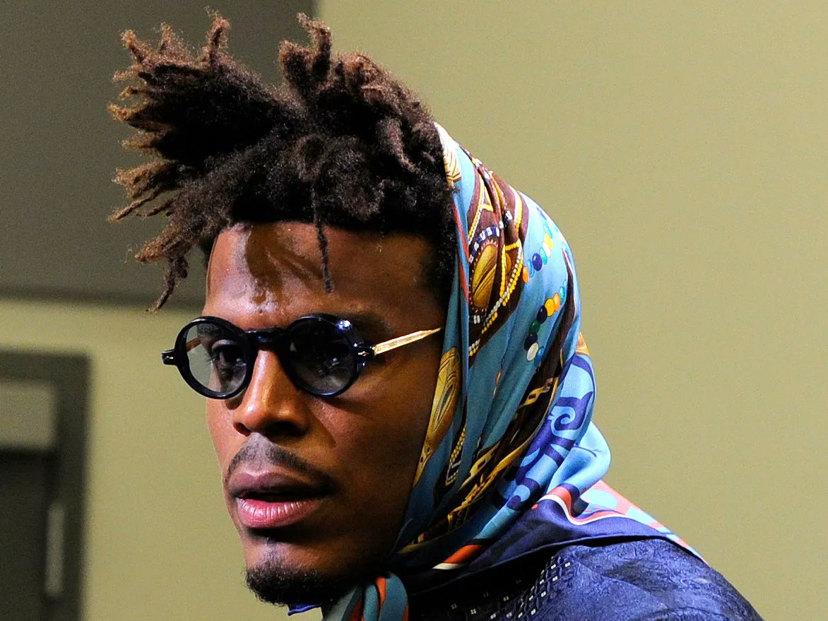 NFL_DovKleiman's tweet image. Update: Former NFL MVP Cam Newton thinks his dreadlocks and fashion have 'hindered' his chances of being in the league.

"It's been hindered, and I'm not changing," - via @JosinaAnderson 

"People have hinted towards to say like, 'Cam, we want you to go back to the 2015 clean-cut…