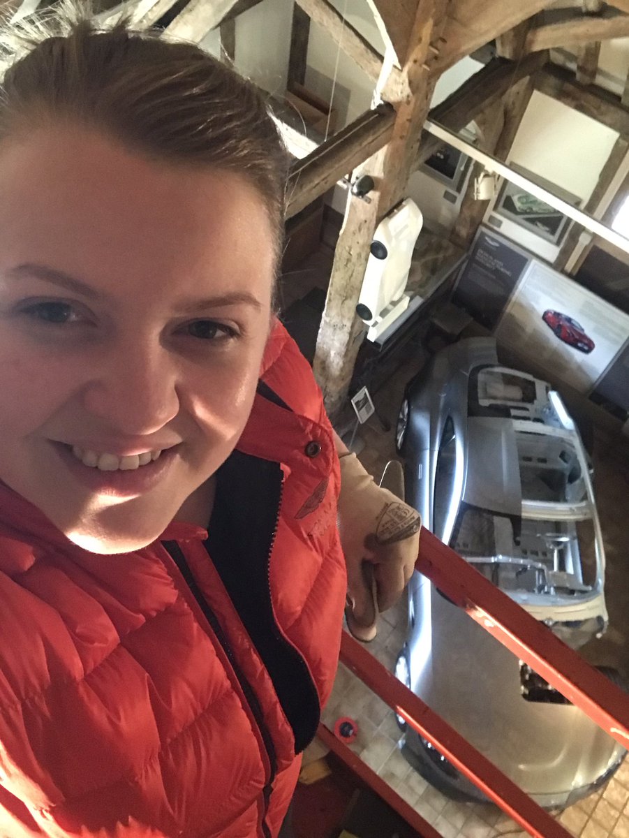 Heading into the weekend with the satisfaction of having cleared 20+ years worth of cobwebs from the ceiling of <a href="/AMHTOfficial/">Aston Martin Heritage Trust</a> AND I got to drive a scissor lift again 💪