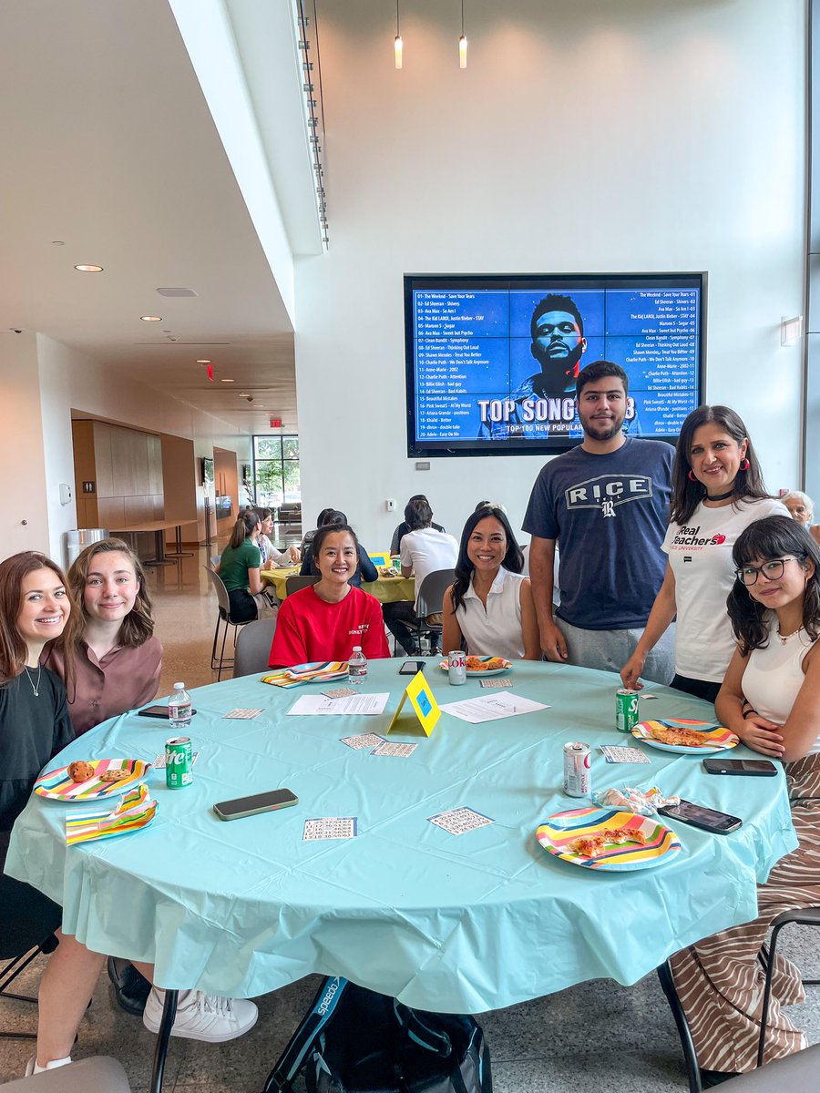RiceESL's tweet photo. For the first activity of the session the students enjoyed playing a few rounds of bingo and getting to know one another. https://t.co/8oBaYcCYpf