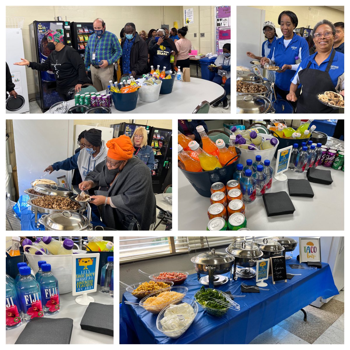 Fun filled Friday… celebrated our wonderful cafeteria workers, had glow party for our students who showed positive behavior this month and of course Cinco de Mayo! #PBIS #BMES #ClimbingToHigherHeights #SchoolLunchHeroDay
