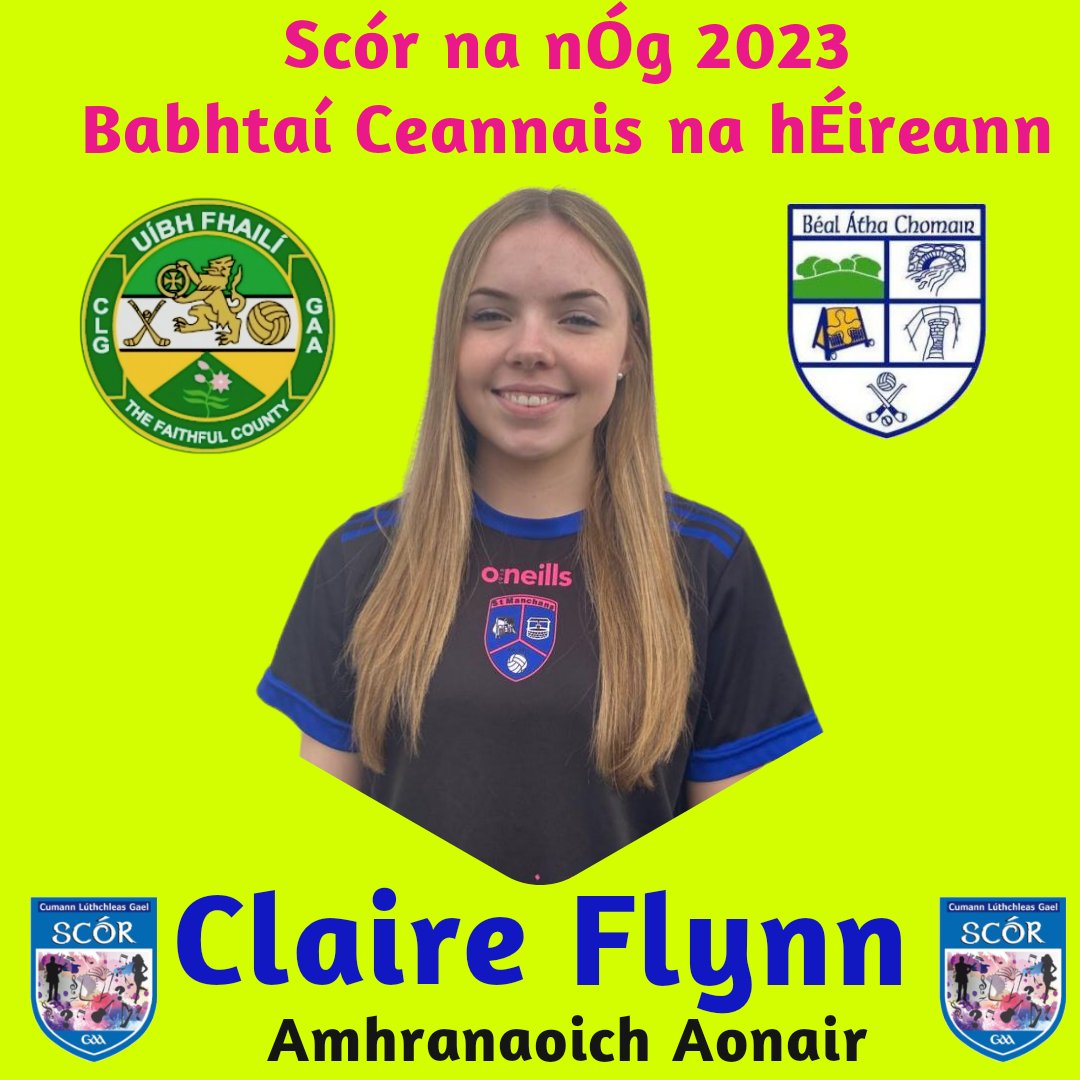 We wish the very best of luck to Claire Flynn who is <a href="/Offaly_GAA/">Official Offaly GAA</a>'s only representative in tomorrow's Scór na nÓg All Ireland Final.

She is heading to the Kingdom and the INEC in Killarney.

Claire is a very talented singer and we hope she can bring home an All Ireland title.