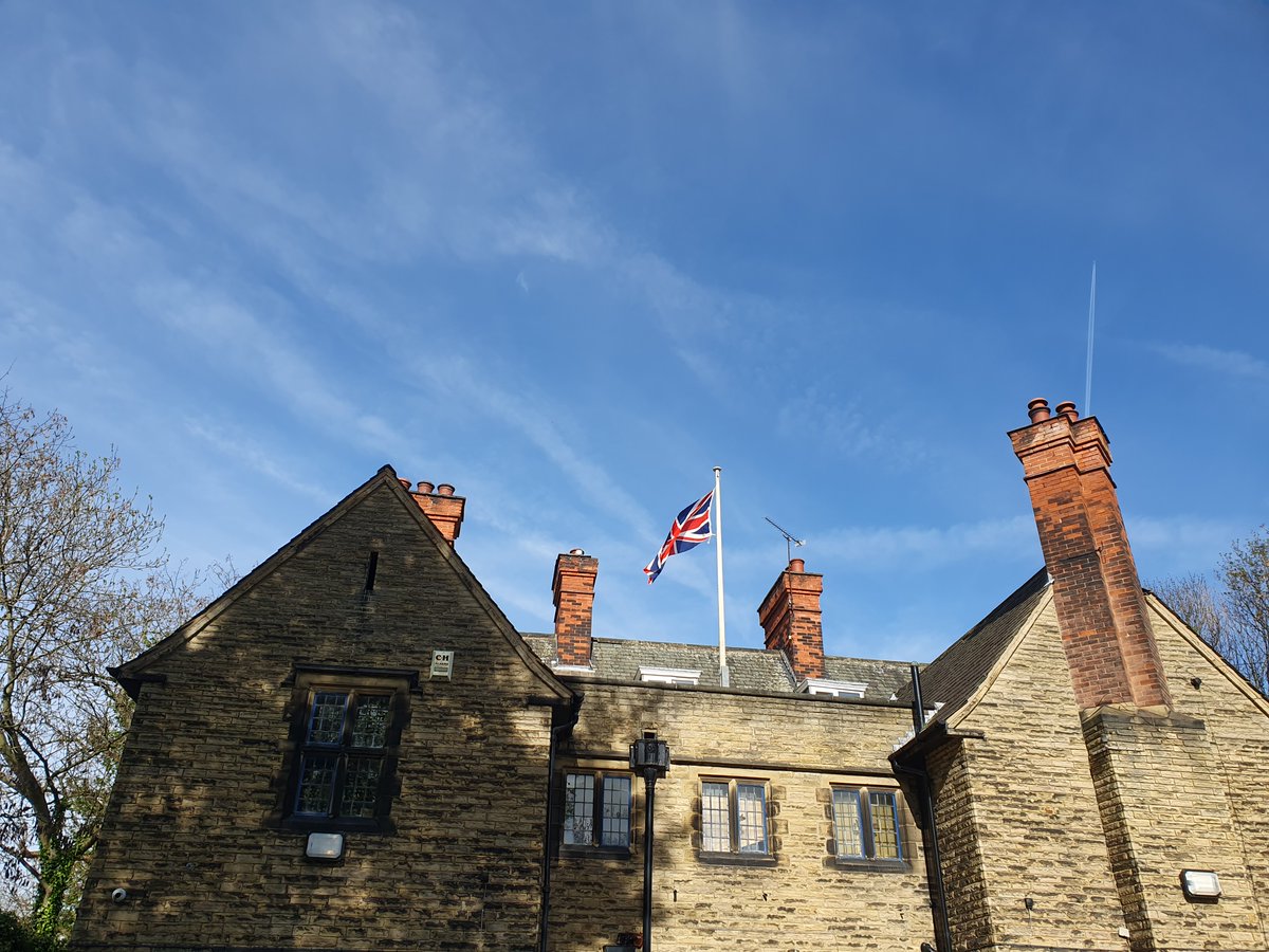 CLCGB's tweet photo. The Union Flag was flying high today at NHQ as we begin the celebratory period of His Majesty's Coronation.

All members have also been sent a badge to wear proudly on their uniform to mark the occassion!

#Coronation #CoronationWeekend https://t.co/A479DSzJiM