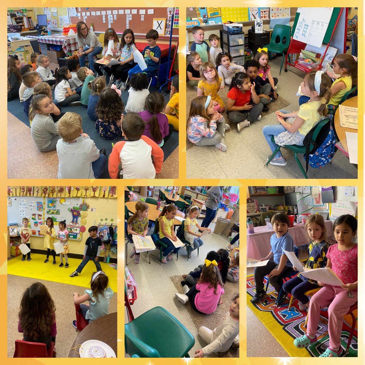 LearnWithLemon's tweet photo. I am SO proud of these brave writers for sharing their “How to be a Kindergartener” books with the Pre-K classes & answering any questions they had about kindergarten!🎒✏️🌟 #learningwithlemon #WritersCelebration #HowToBooks #Kindergarten #AlmostFirstGraders #isliprising https://t.co/9pXciDTQ80