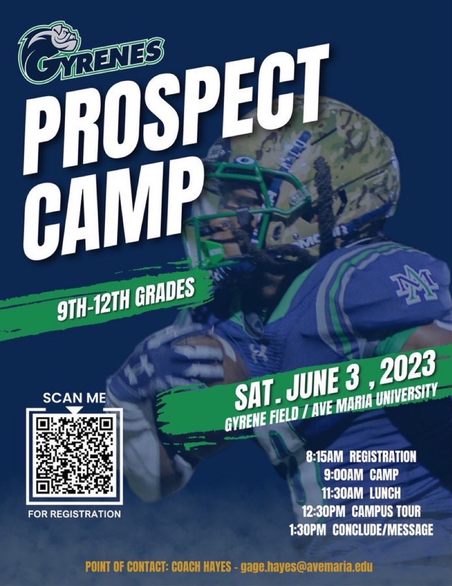 Camp season is right around the corner! Great day for evaluations and instruction from the Ave Maria coach staff.