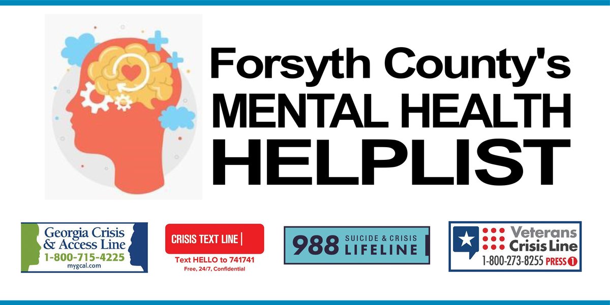 You're not alone.  Help is available.  Visit mhfocoga.com for resources!
#MentalHealthMatters #endthestigma #mentalhealthawareness #mentalhealth #988lifeline #suicideprevention #MentalHealthMonth #ForsythCountyGA
