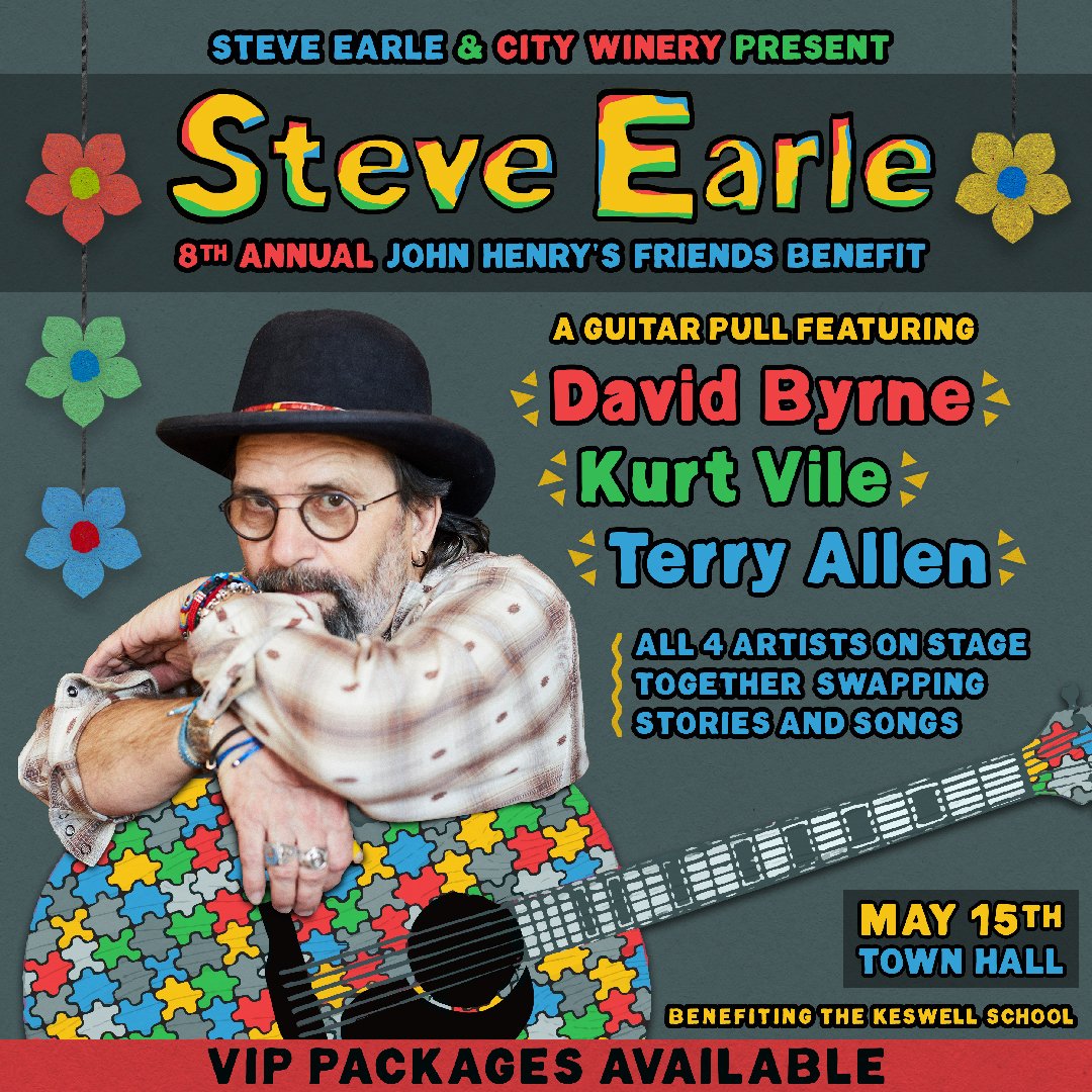 SteveEarle's tweet image. There are still a handful of VIP tickets left for Steve's 8th Annual John Henry's Friends Benefit next week. Click the link below for more info.

citywinery.com/newyork/Online…