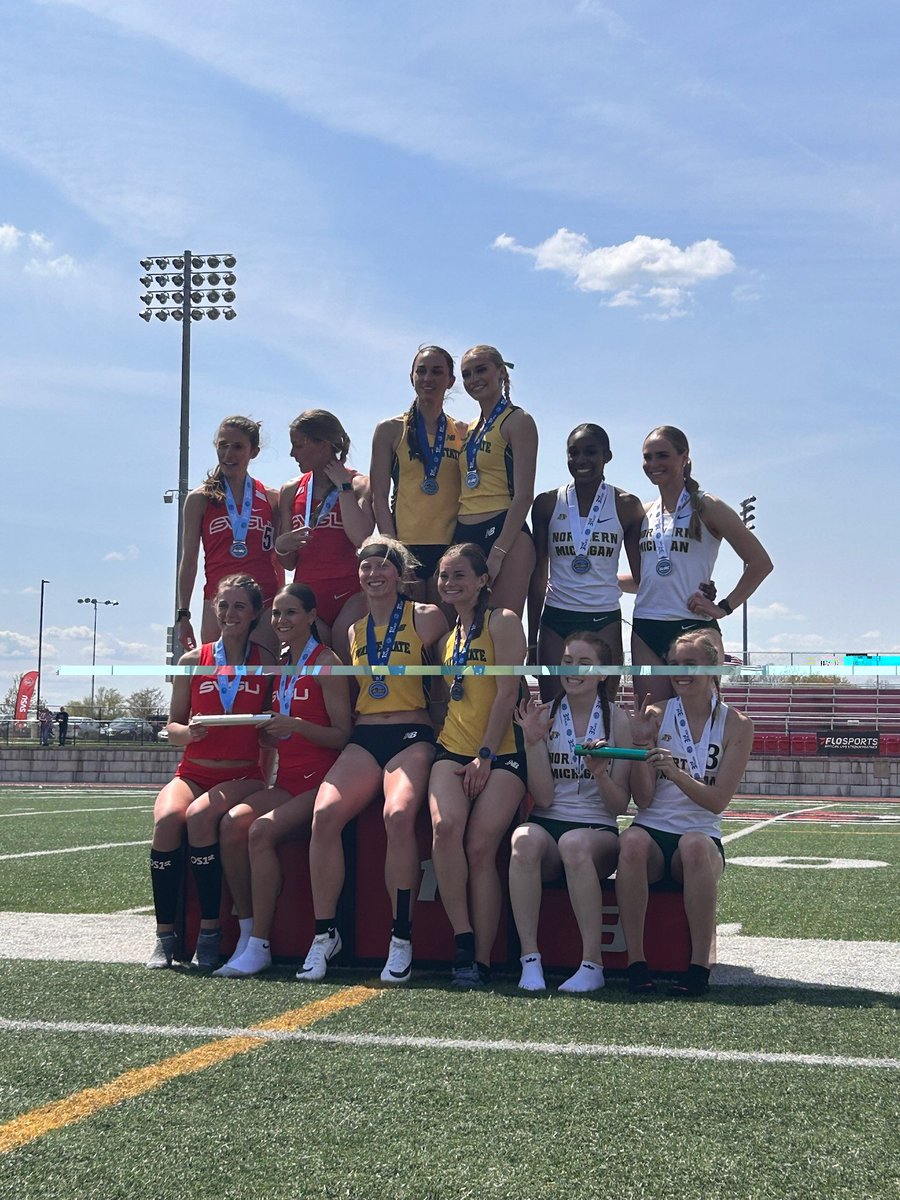 WayneStateTFCC's tweet photo. The 4x4 squad of Miller-Kutcha-Wilson-Wellner repeated as GLIAC champions with a resounding victory!! https://t.co/MRXhBlYVBE