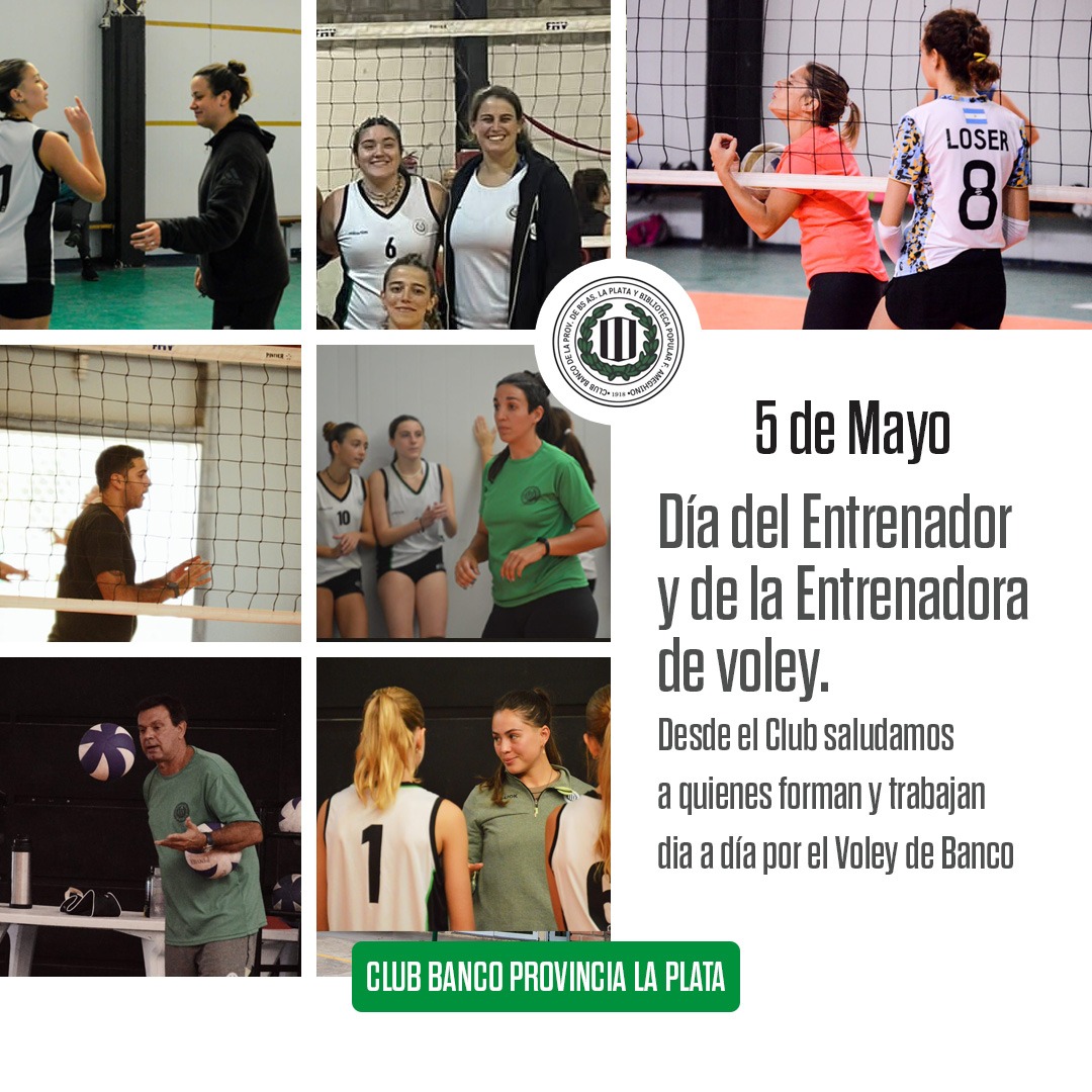 Feliz día a todos los entrenadores de voley , y en especial a los nuestros 💚💚