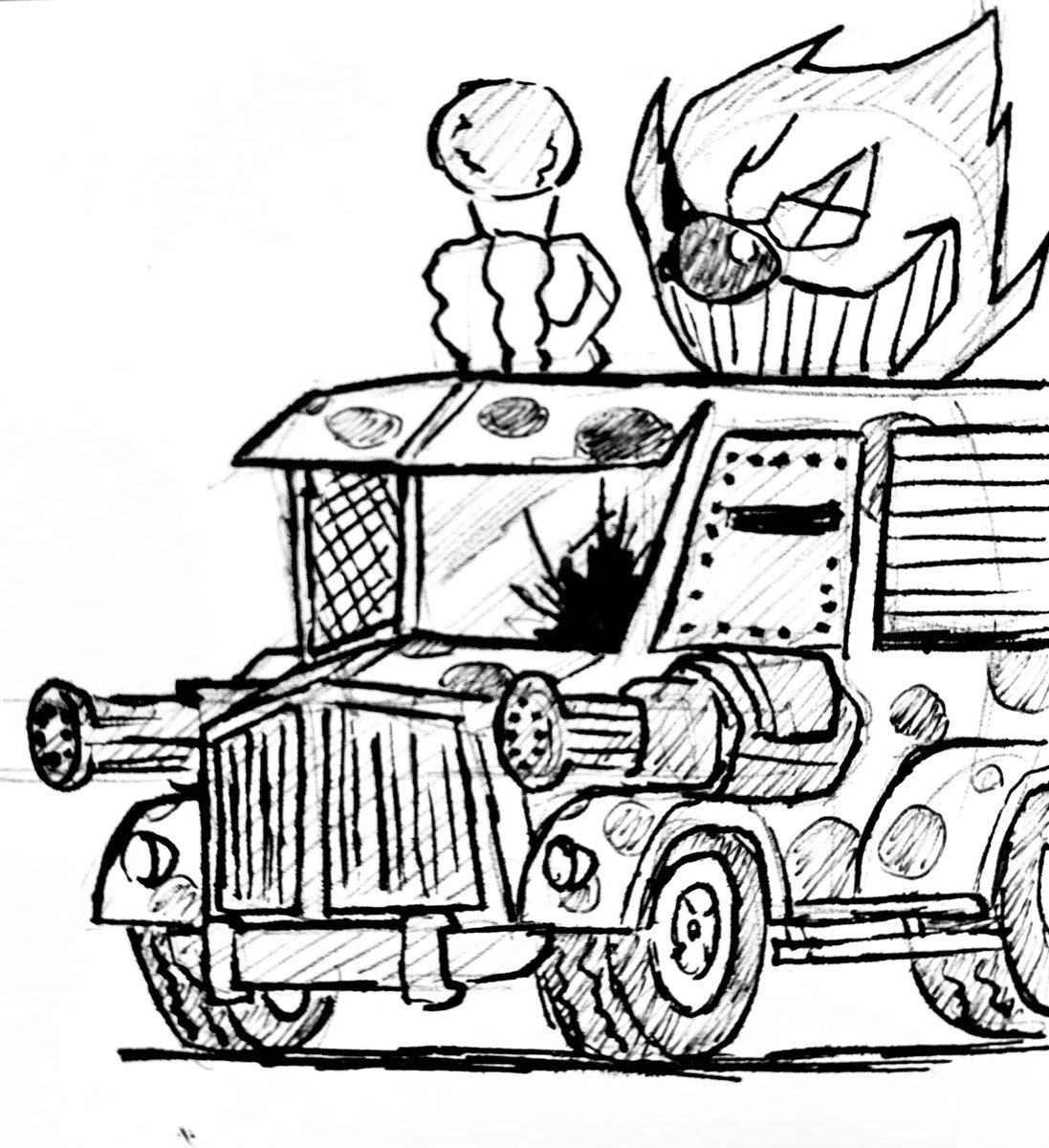 boxabot's tweet photo. Twisted Metal - Needles Kane, Sweet Tooth https://t.co/WLI9HnEp16