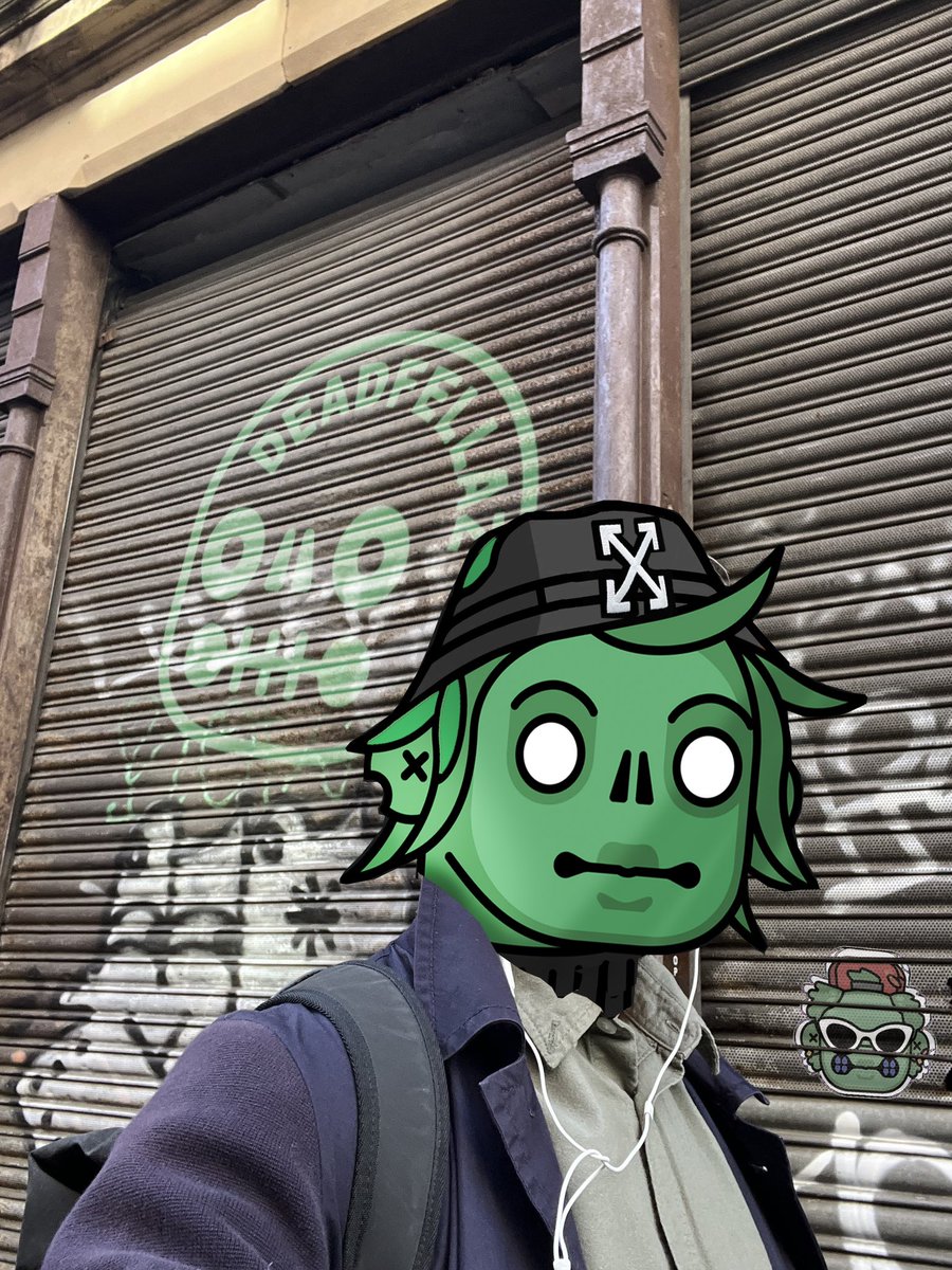 B4NJO 🦍 (@banjoxnft) on Twitter photo Another #FellazFriday from Manchester 🇬🇧
Love a decent rollershutter 💚
#horde <a href="/Deadfellaz/">Deadfellaz</a> #MCRfella Another #FellazFriday from Manchester 🇬🇧
Love a decent rollershutter 💚
#horde <a href="/Deadfellaz/">Deadfellaz</a> #MCRfella