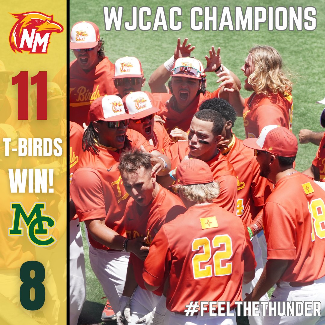The T-Birds are BACK-TO-BACK WJCAC CHAMPIONS!!! #FeelTheThunder