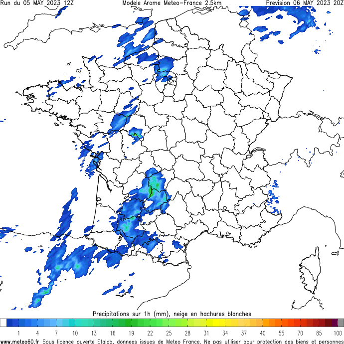 Relevés météo quotidiens de SaintNazaire Montoir Météo60