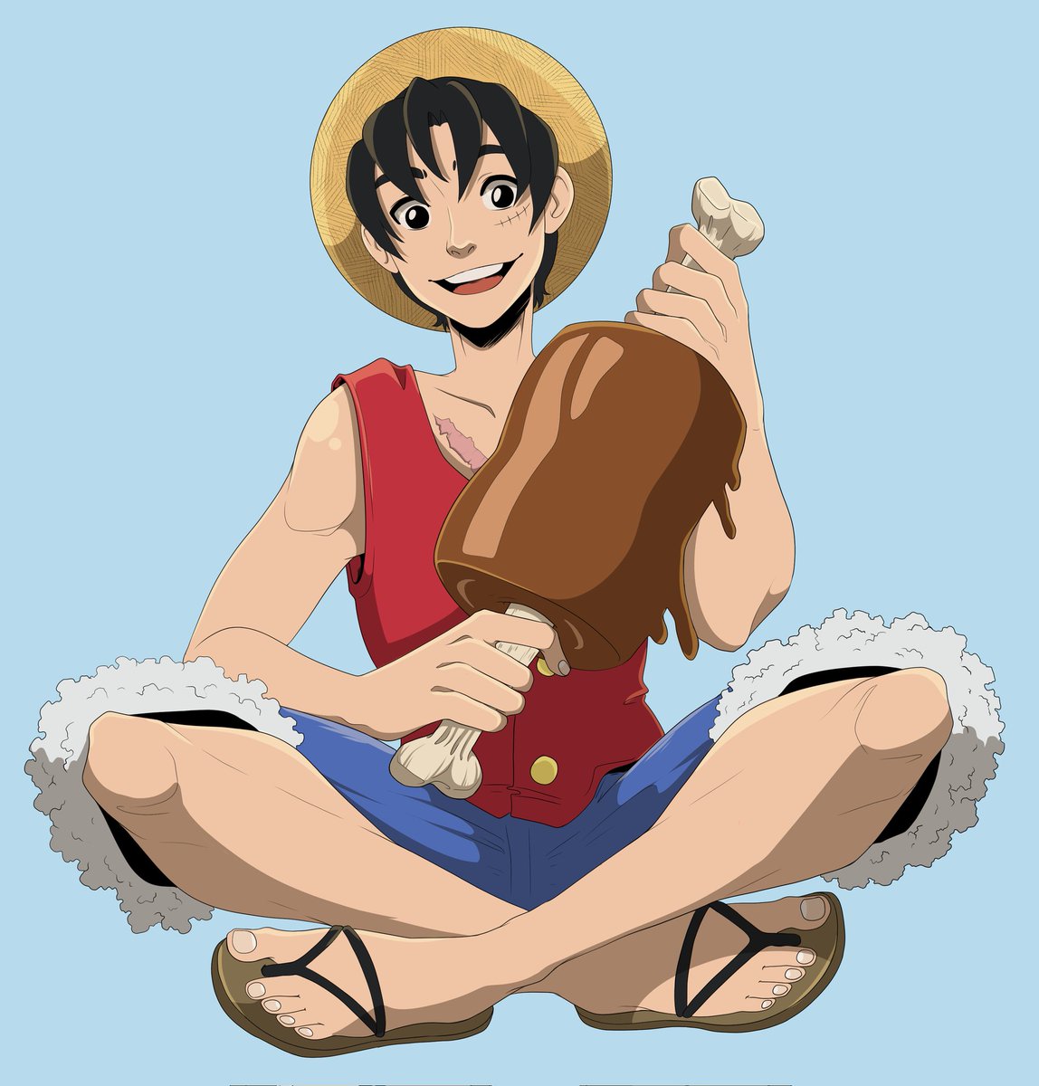 NadyeART's tweet photo. Happy birthday to the best capitan and the one true king!
#ONEPIECE #luffy #Luffybirthday #fanart #Onepiecefanart https://t.co/gVLxf2sWwN