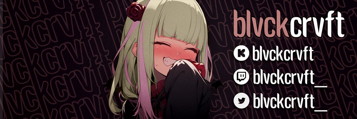 blvckcrvft_'s tweet photo. LOOK HOW CUTE!!!! @MsEverdear made me the cutest avi and twitter header 🥹🖤 im obsessed!! https://t.co/jIrobBWgqI