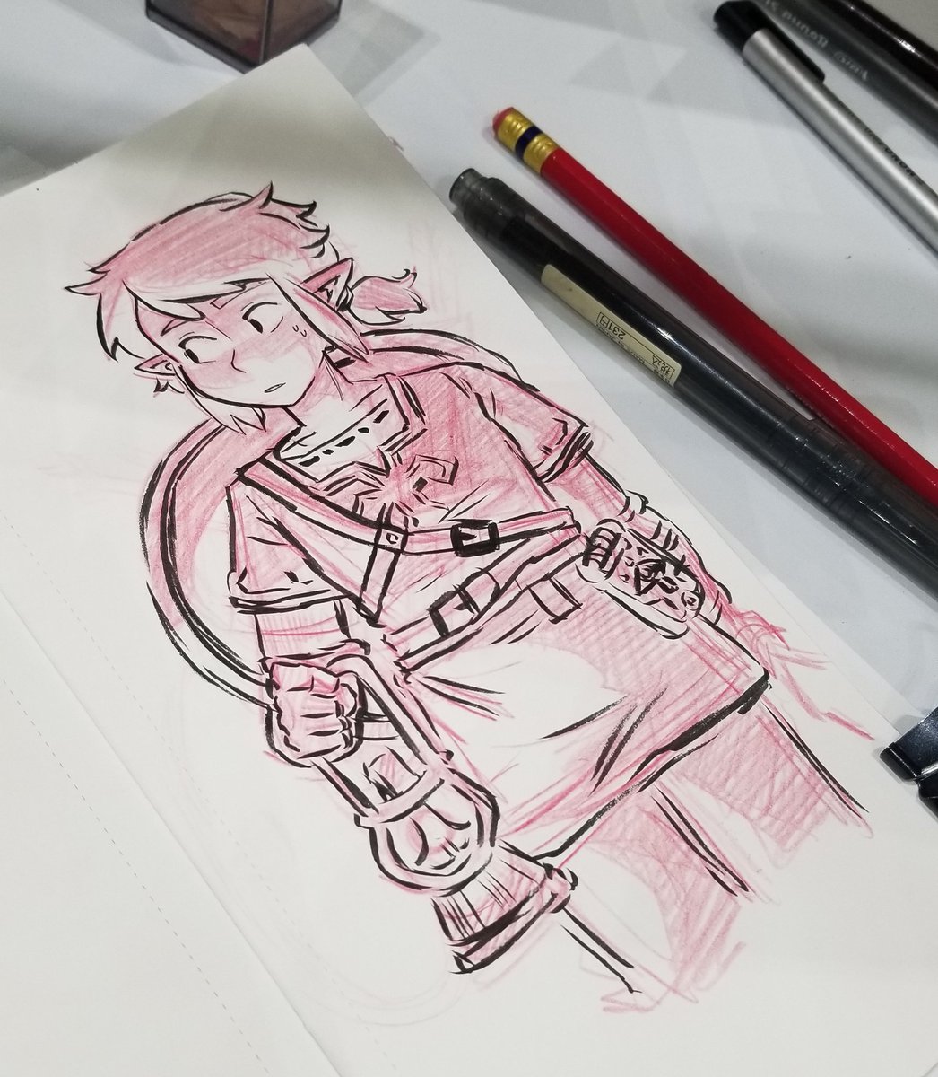 リンク(ゼルダの伝説) 「it's happening... SOON」|Marie Lum 林のイラスト