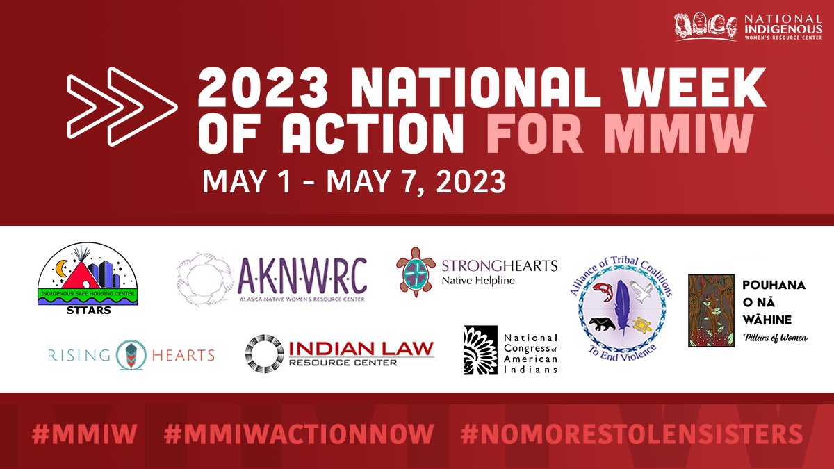 We wear today red for the National Day of Action and Awareness for #MMIW. 

The true number of #MMIWG is unknown, especially in urban spaces. It is greater than >5700 missing. This crisis impacts all Native communities #MMIP #MMIWGT2S 

#MMIWActionNow 
#NoMoreStolenSisters