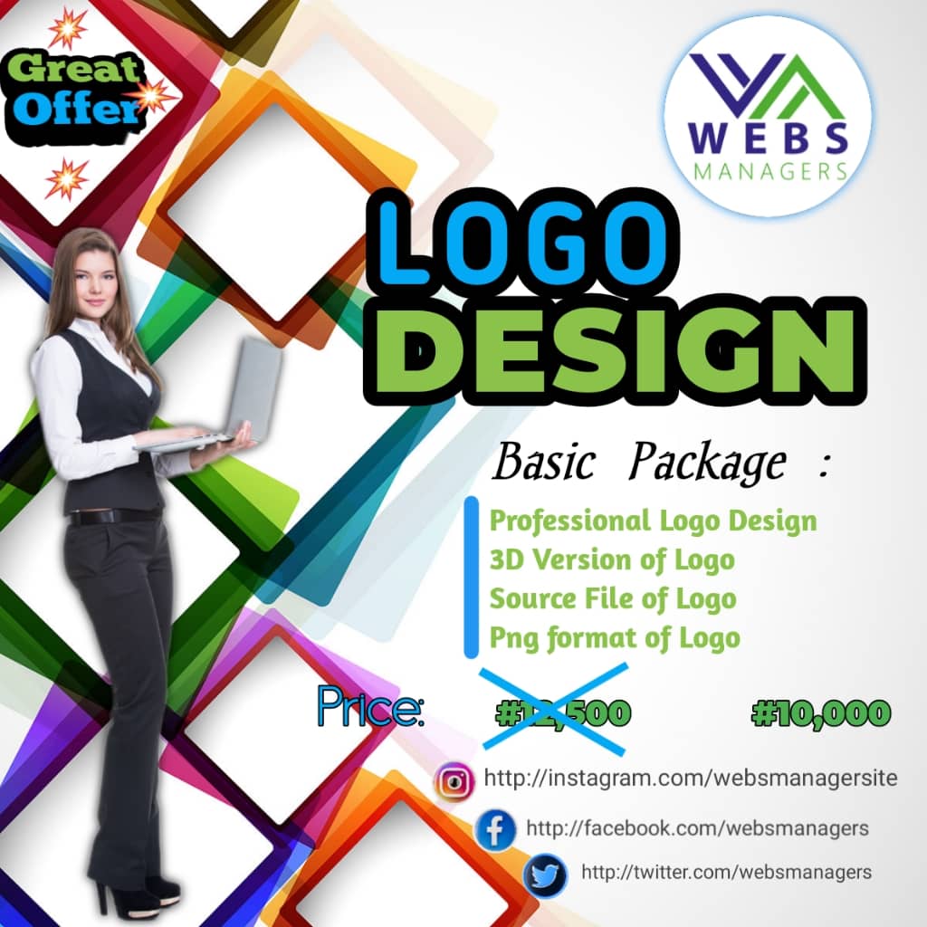 WebsManagers's tweet photo. You logo is your business identity 🆔🆔🆔 it should be an outstanding one.
#flyers #flyerdesign #flyerdesigner #flyerdigital #brochuredesign #brochure #brochuredesigner #logo #logodesinger https://t.co/HCv3uGBiFc