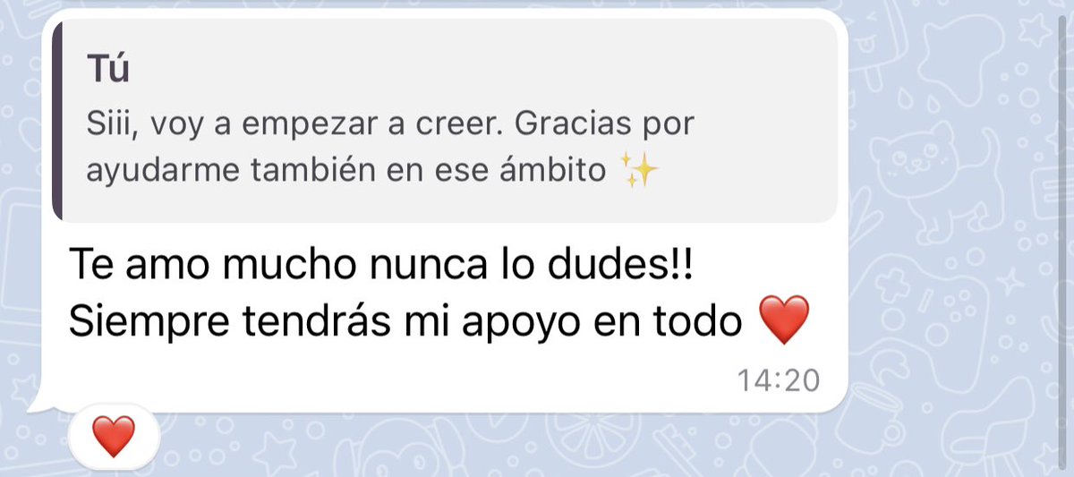 vickyaviles99's tweet photo. Mi hermano está en un proceso para sanar, y se nota. No saben que bonito es leer esto 🥺❤️ https://t.co/WCYPNU0jYX