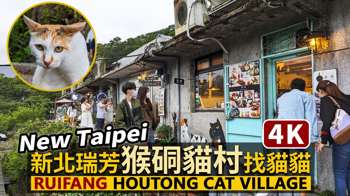 ★看影片： 新北瑞芳「猴硐貓村」(ホウトン猫村、허우퉁 고양이 마을) Houtong Cat Village (Ruifang, New Taipei City)