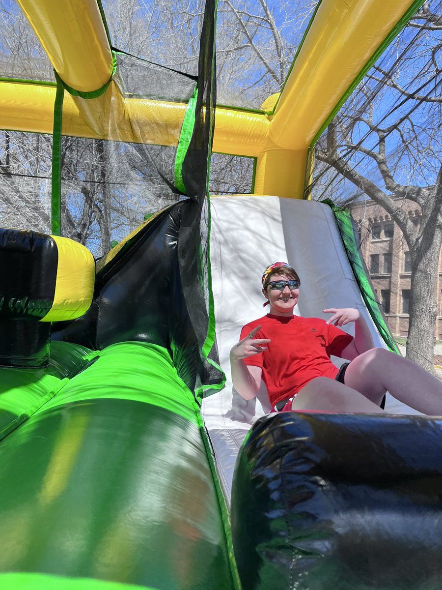 UMNMorris's tweet photo. Happy last day of classes!  #springsemester2023 #bouncehousefun #illstudytomorrow https://t.co/8Aac1Od0m5