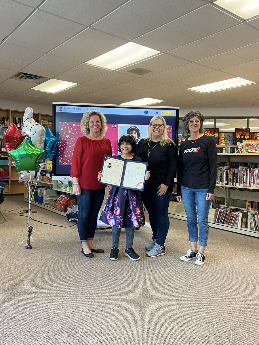 resource2323's tweet photo. We are so proud of our sweet little Melody who was awarded the Celebrating Excellence Award for Character. She is a true inspiration!! @StTheresaOCSB @OCSBSpecEd https://t.co/pGt8kNd4oG