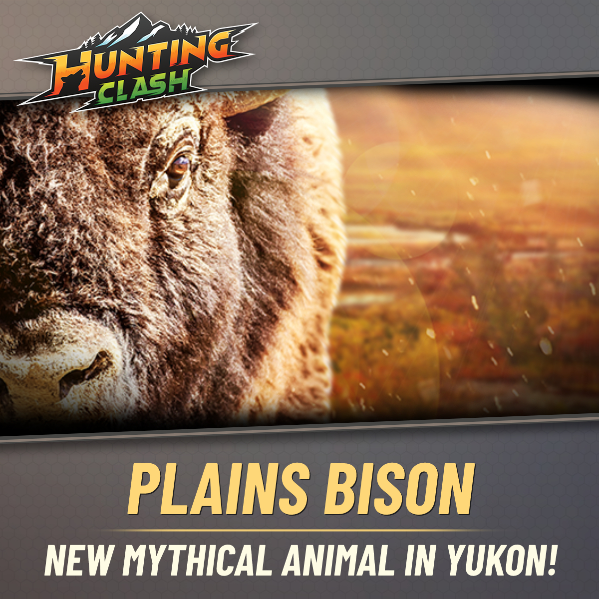 HuntingClash's tweet image. Join the hunt for the all-new mythical animal in Yukon!