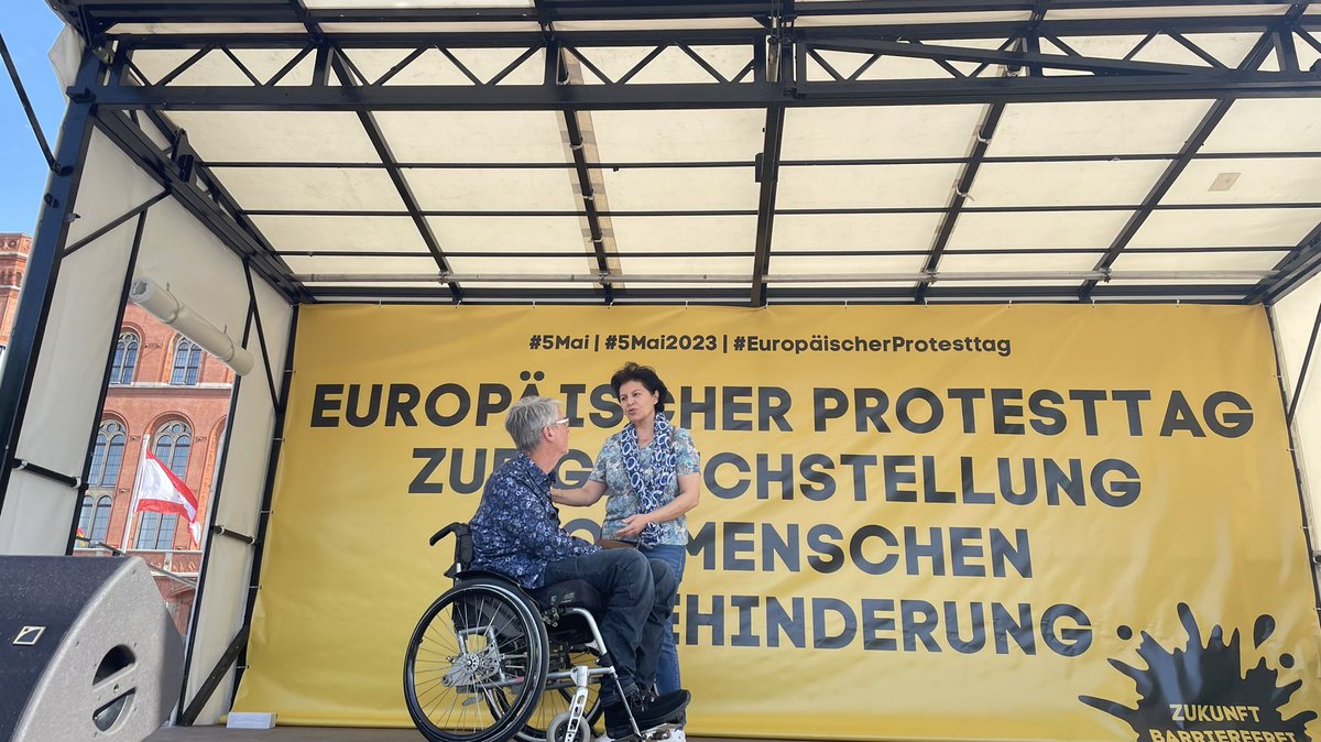 interAktiv_eV's tweet photo. UNSERE FORDERUNGEN SIND NICHT VERHANDELBAR - SONDERN MENSCHENRECHTE!!!!!

Europäische Protesttag zur Gleichstellung von Menschen mit Behinderung 
05.05.2023

InterAktiv e.V. https://t.co/2uHliMqq6w