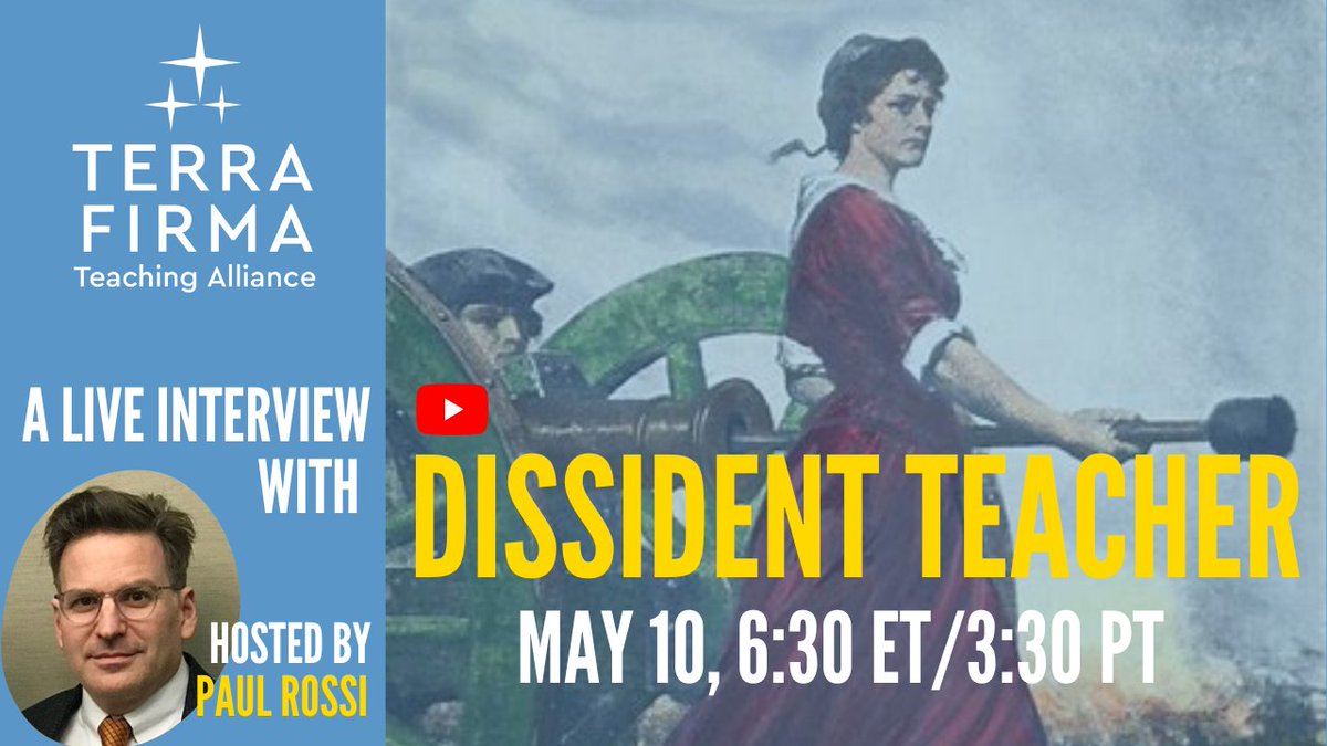 Live interview with DISSIDENT TEACHER <a href="/educatedandfree/">Dissident Teacher</a> next Wed, May 10th at 6:30pm Eastern/3:30 Pacific! 
Bookmark: youtube.com/watch?v=wiWO8P… 
We'll discuss how teachers can bring viewpoint diversity to classrooms and work within compromised schools to restore education.