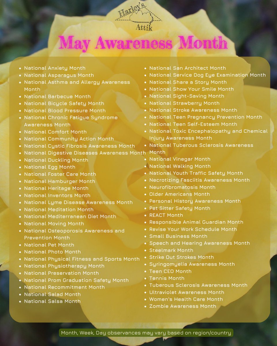 harleysattik's tweet photo. As always, we hope our calendar gives you something to learn about and connect with, or overall understand to continue our mission of
#LearningTogether.
-
Which days or topics caught your eye?
๐
โ๏ธ
๐คช
#WhatAreYouLearning
#WhatAreYouObserving
#WhatAreYouCelebrating https://t.co/2qIbFv6BqA